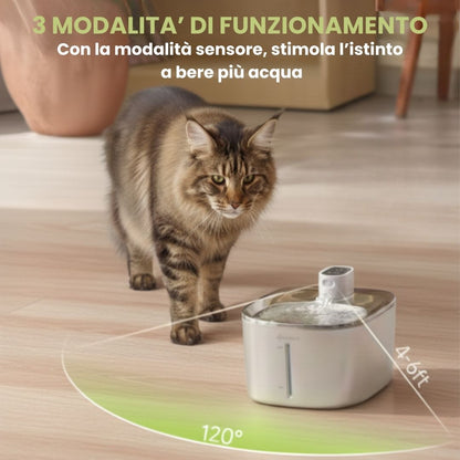 AcquaViva Wireless™ - Fontanella Wireless con Sensore per Gatti