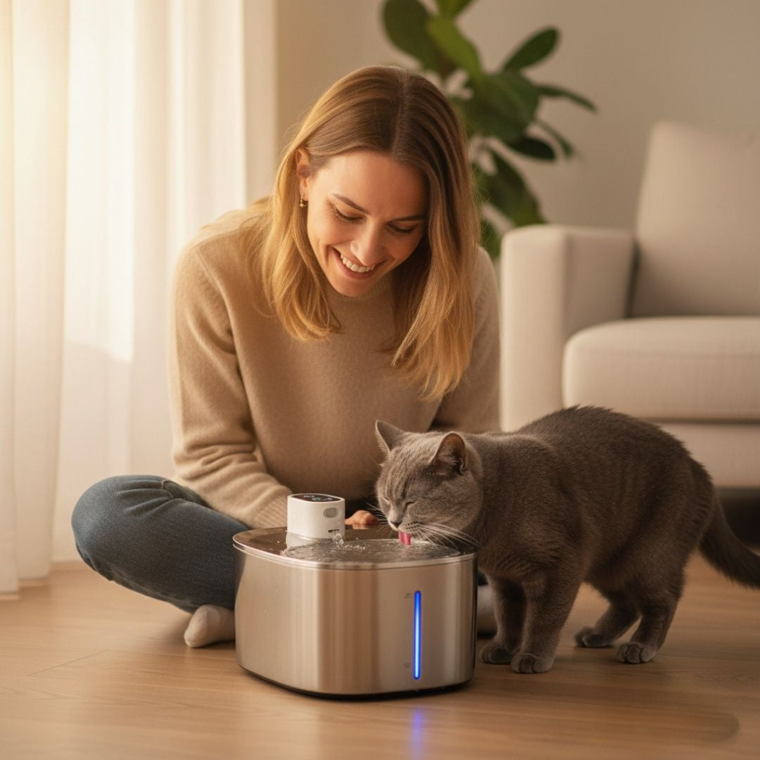 AcquaViva Wireless™ - Fontanella Wireless con Sensore per Gatti